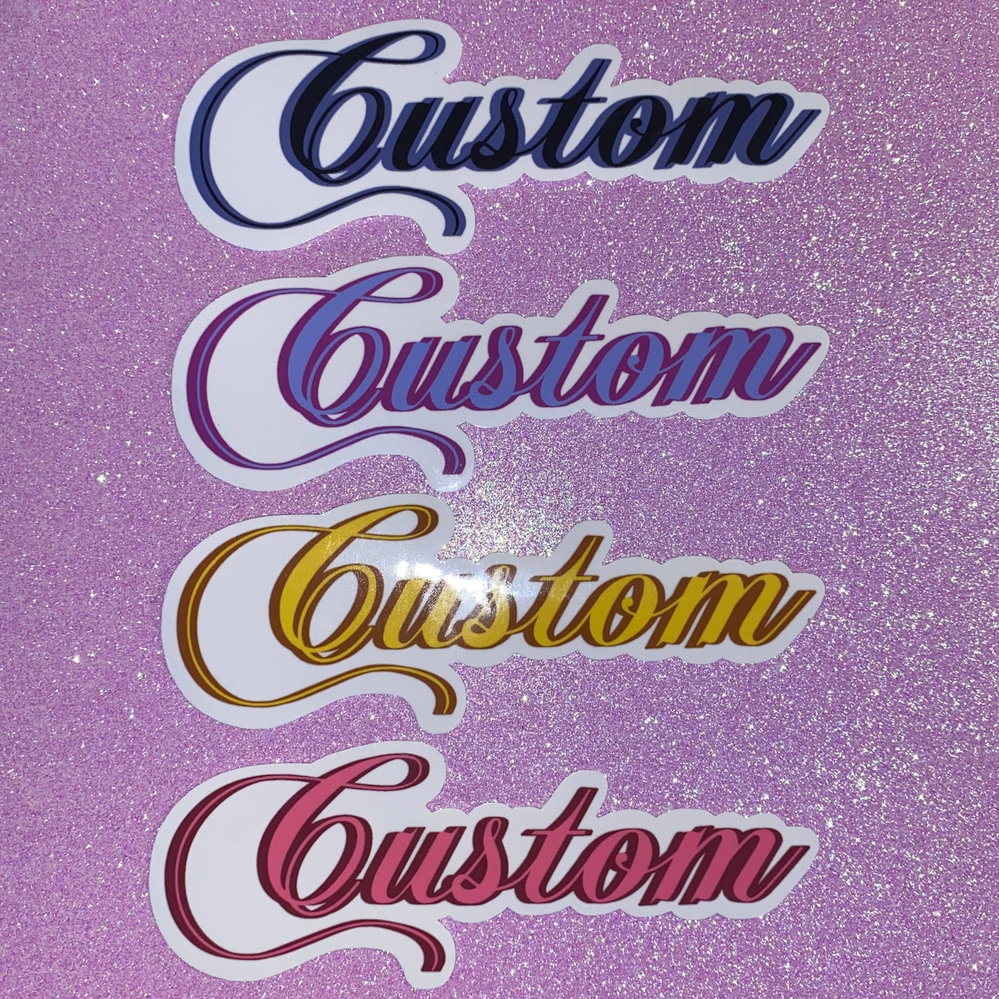 Custom Text Sticker