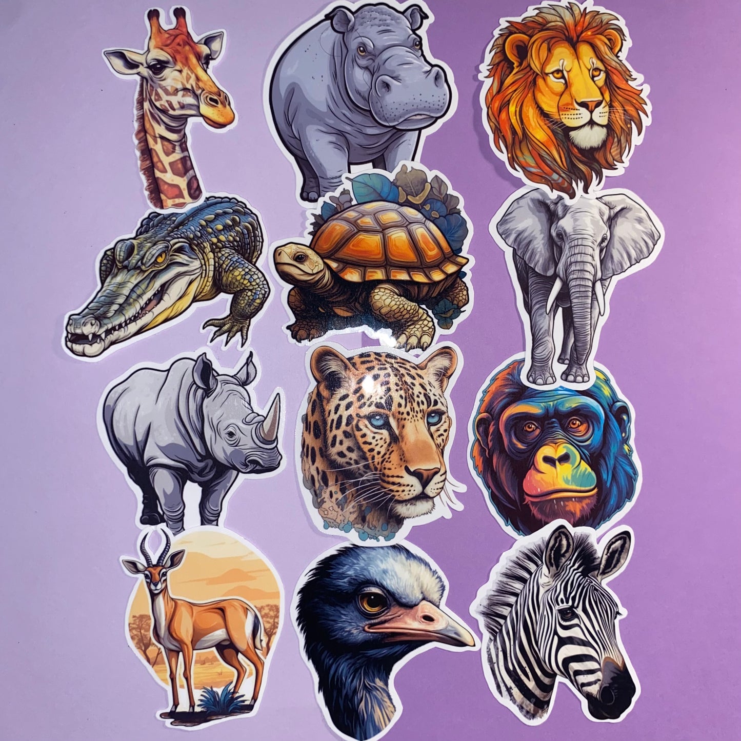 Safari Animal Sticker Bundles