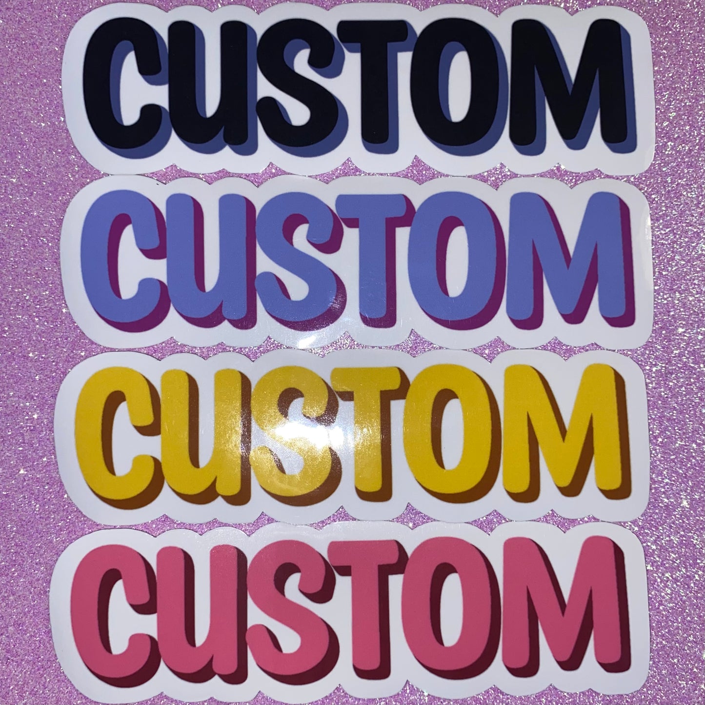 Custom Text Sticker